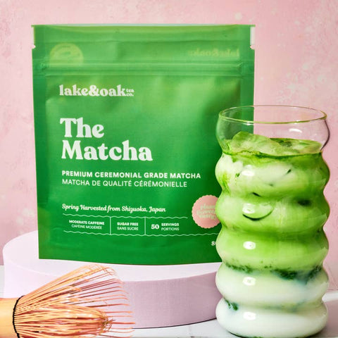Vibrant green first-harvest ceremonial matcha powder