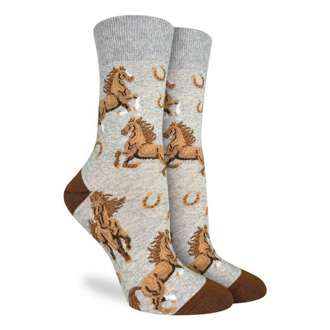 Horse-themed socks for women – vibrant gift socks Vancouver