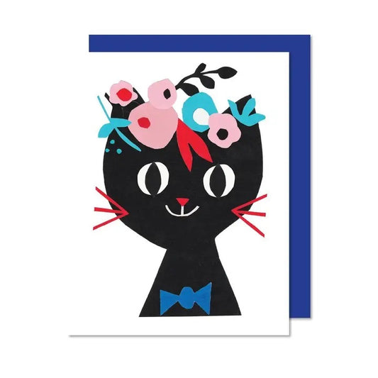 Paperole - Cat Flowers Card