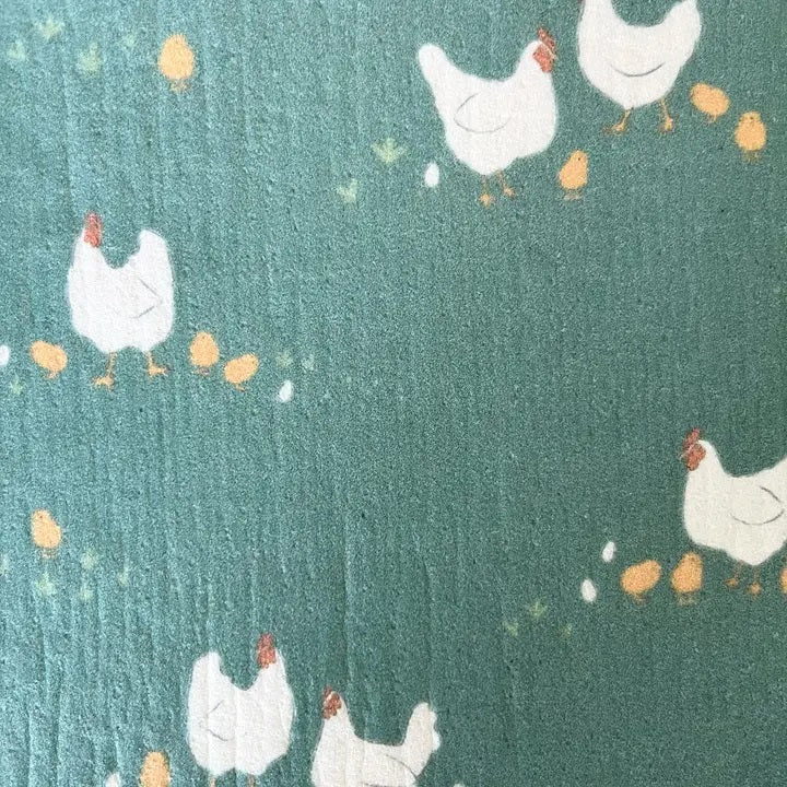 Kourtni Gunn Art - Chicken Swedish Dish Cloth pattern