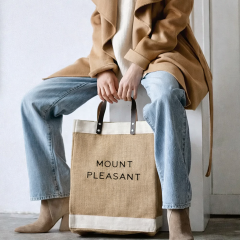 Mount Pleasant market tote bag Vancouver reusable shopping bag