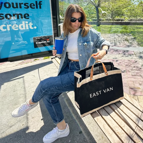 Horizontal Market Tote Bag