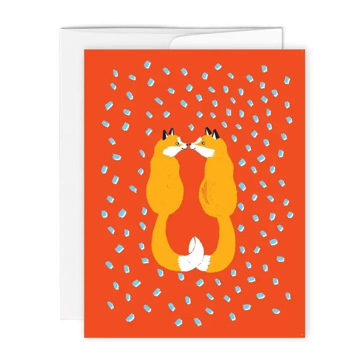 Paperole - Fox Couple Card