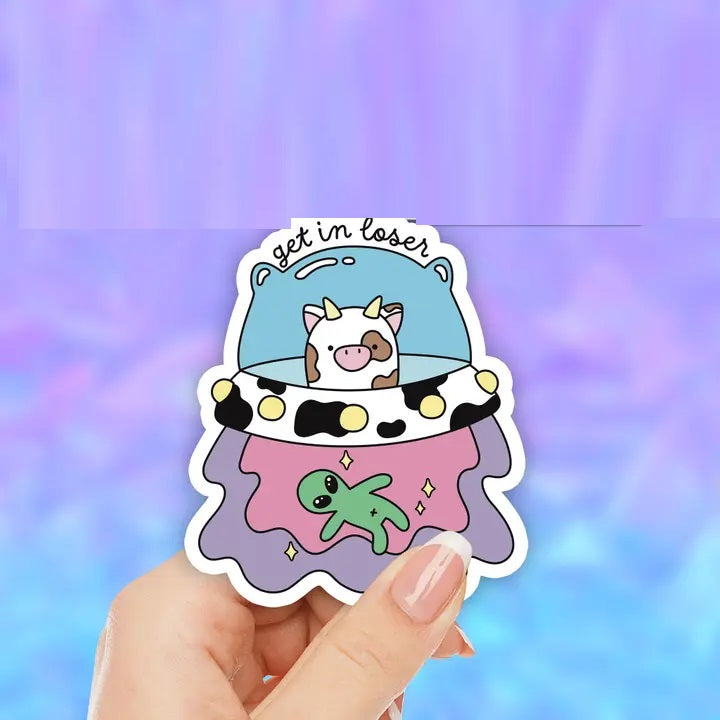 Get in Loser Waterproof Sticker