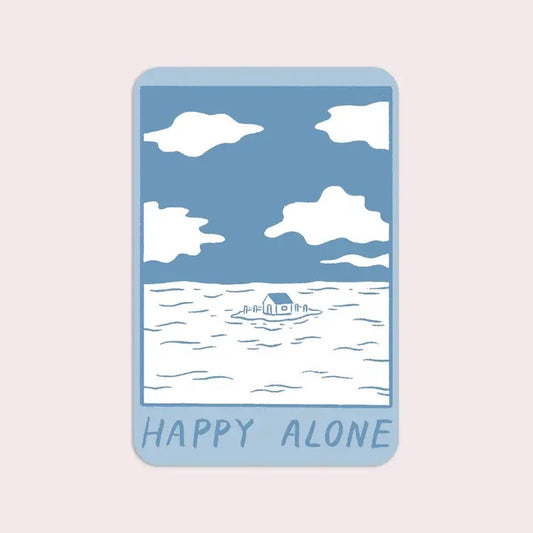 Happy Alone Sticker