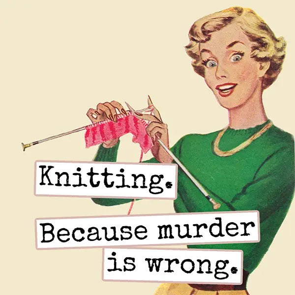 Raven's Rest Studio - Knitting Murder Magnet