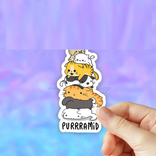 Purrramid Cat Sticker