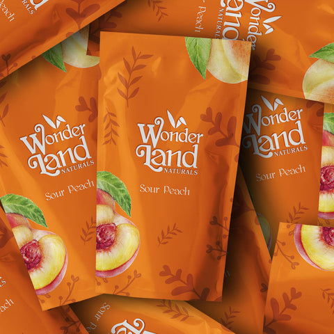 Sour Peach Vegan Gummies