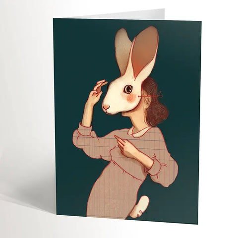 Rabbit Mask Everyday Card