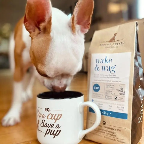 sip a cup save a pup coffee cup