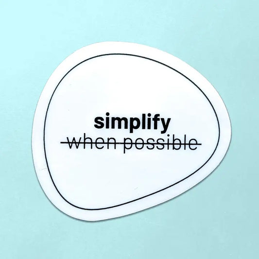 Ruby Makes Things - Simplify Sticker