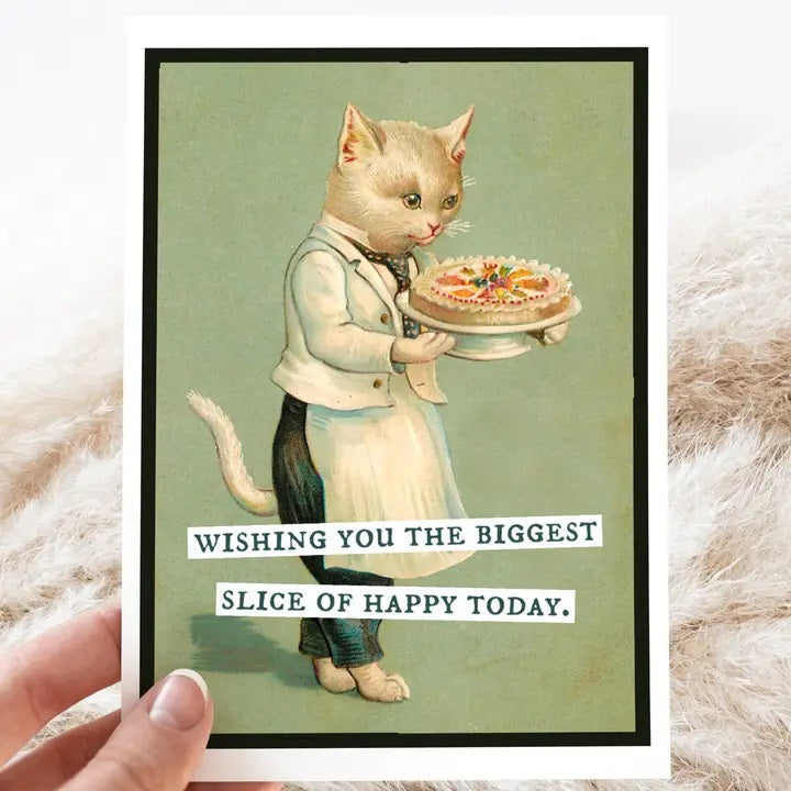 Raven's Rest Studio - Slice of Happy Birthday Card