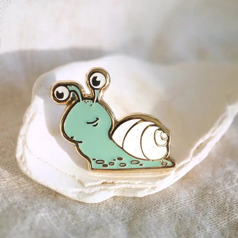 Glow in the Dark Snail Pin