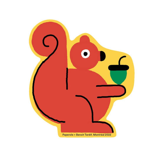 Paperole - Squirrel Sticker