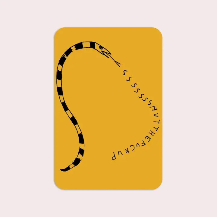 STFU Snake Sticker