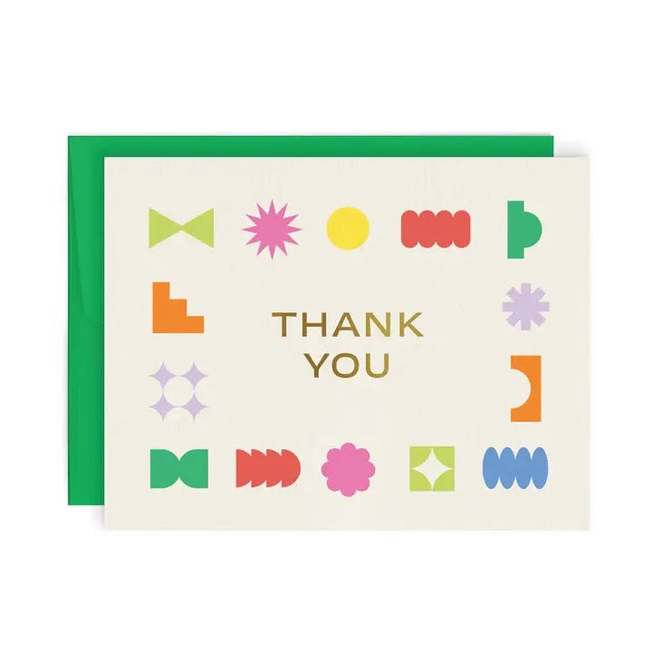 Paperole - Thank You Geometric Card