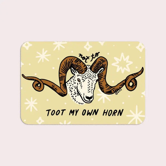 Toot Horn Ram Sticker