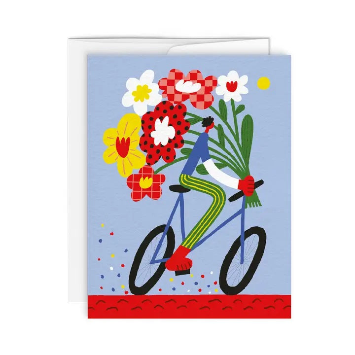 Paperole - Flowers Bicycle Card