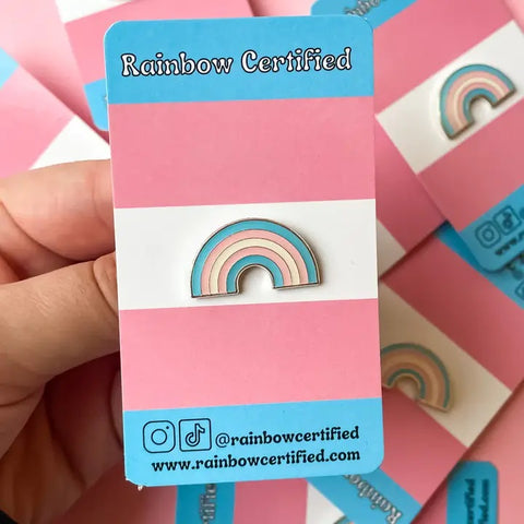 Transgender Pride Rainbow LGBTQ Enamel Pin