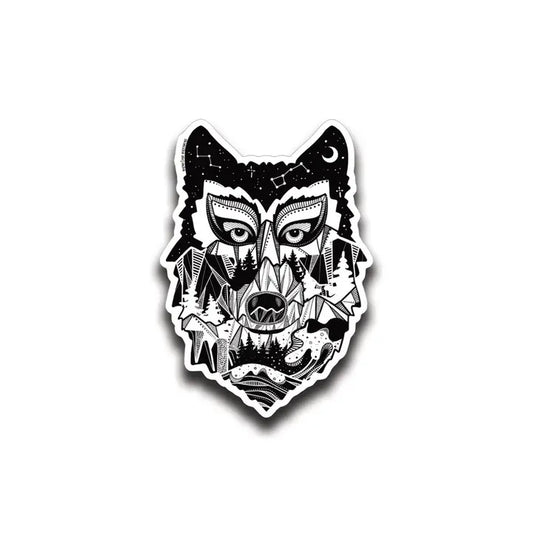 Wolf Head Sticker