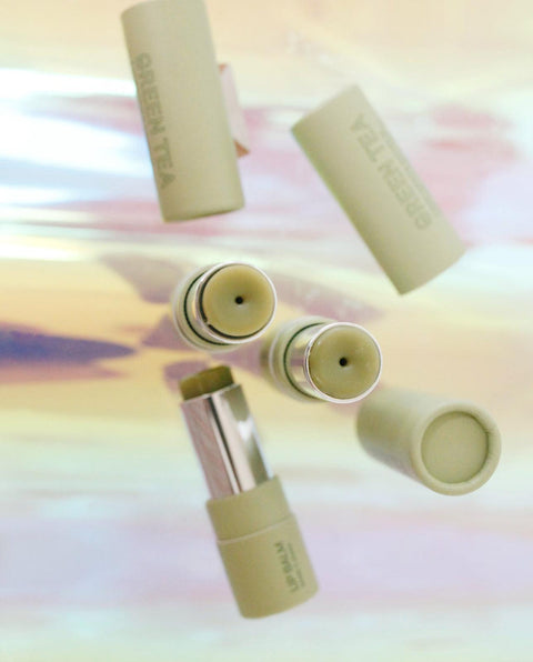 pink house organics green tea lip balm