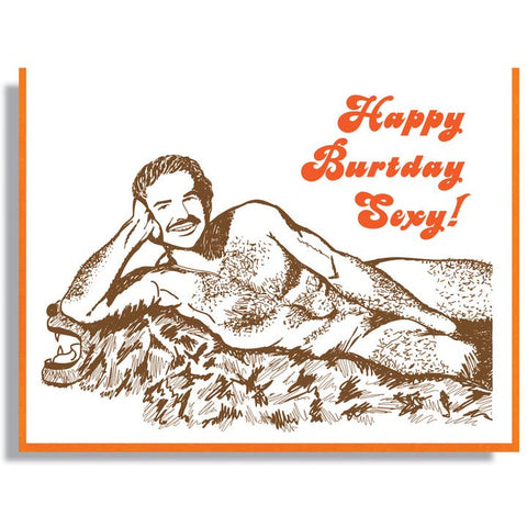 Burt Reynolds Sexy Birthday Card