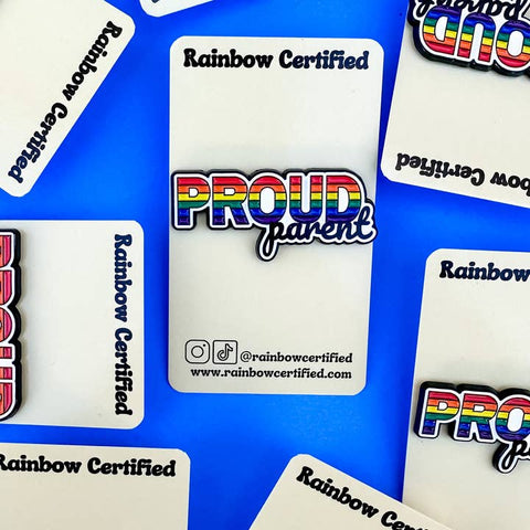 Proud Parent Rainbow LGBTQ+ Pin