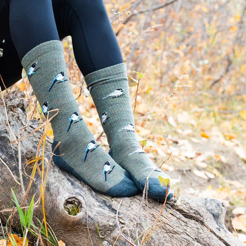 Women's Merino Wool Chickadee Socks