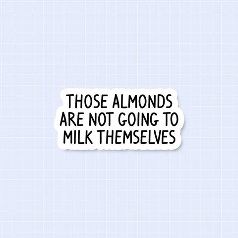 Almond Milk Sticker Vinyl Sticker