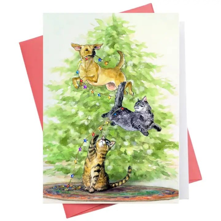 Animal Christmas Greeting Card