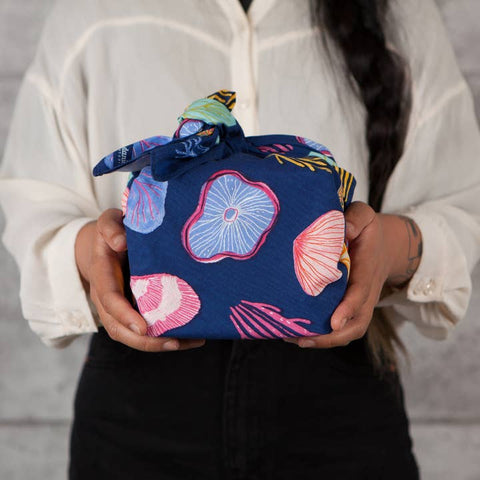 Sustainable gift wrap Neptune pattern Danica Studio