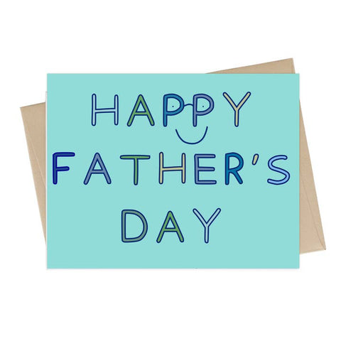Simple Fathers Day Smile Card