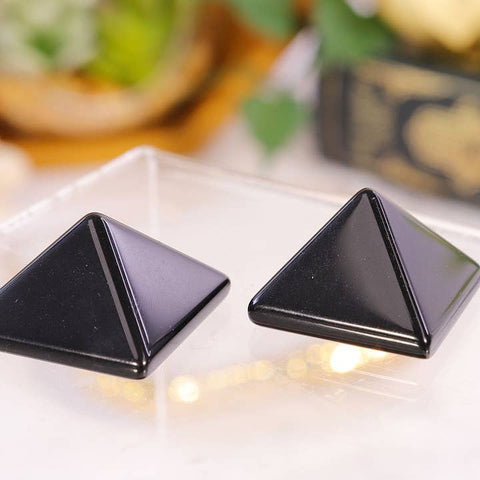 Black Obsidian Mini Pyramid