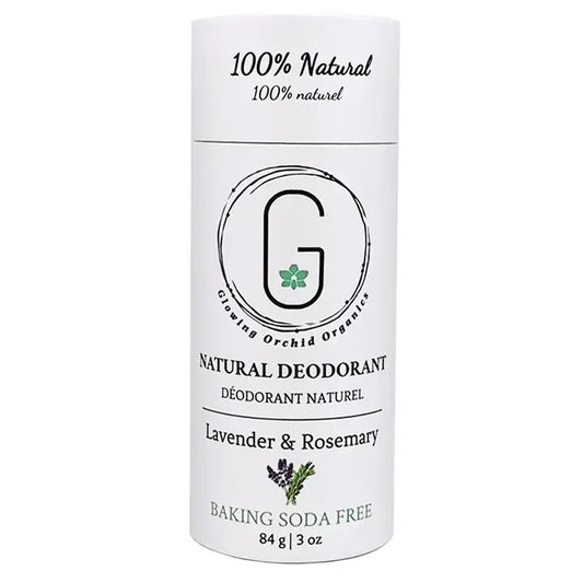 glowing orchid organics natural deodorant lavender and rosemary