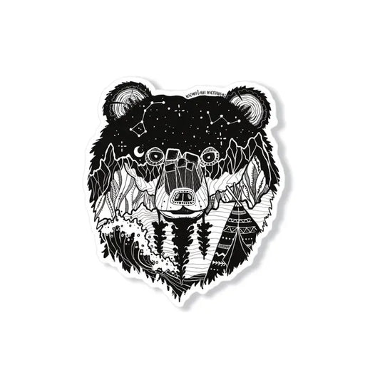 Bear Head Sticker