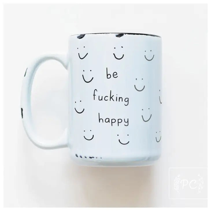 Prairie Chick Prints - Be Happy Mug