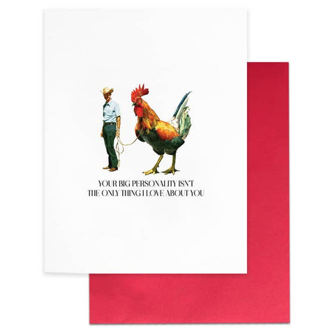 Big Personality, Funny Love Greeting Card - Greeting Card - Cardideology