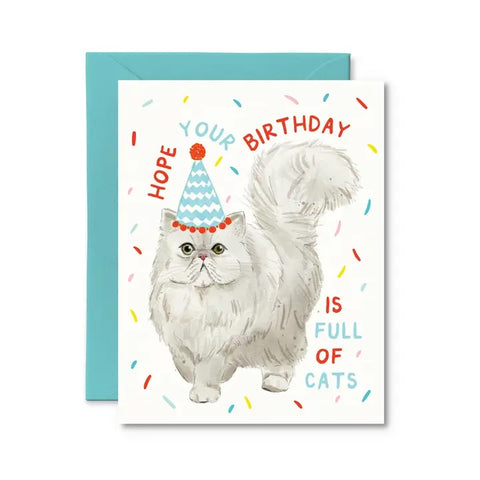 Happy Birthday with Cats Card