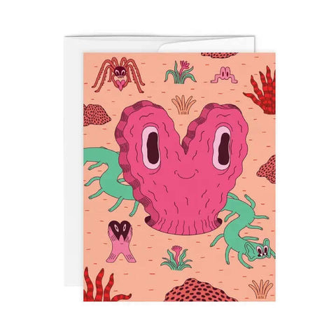 Bizarre Love Heart Card - Greeting Card - Paperole