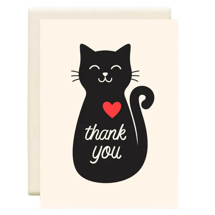 Black Cat Thank You Card