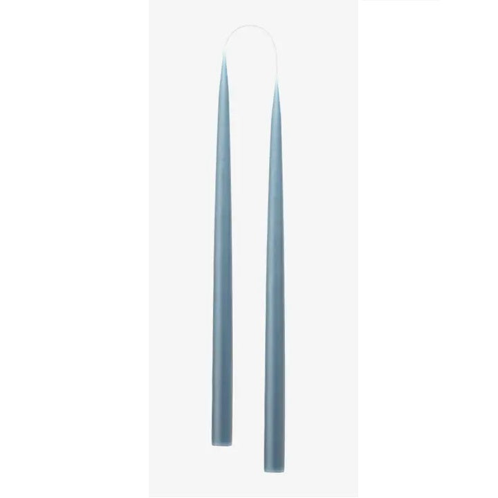 10" Blue Grey Taper Candles