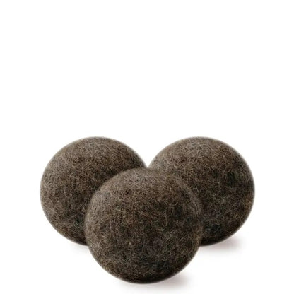 100% Wool Dryer Balls in brown