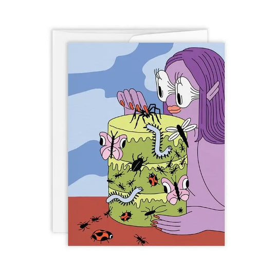 Paperole - Bug Cake Birthday Card