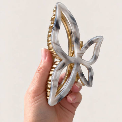 Butterfly Metal & Gold Claw Clip - Hair Accessory - Kitten Claws Clips