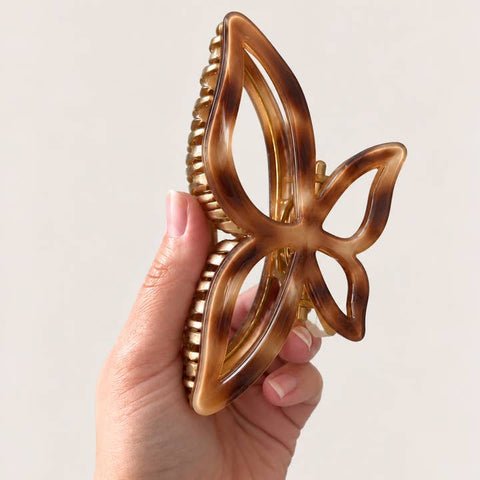 Butterfly Metal & Gold Claw Clip - Hair Accessory - Kitten Claws Clips