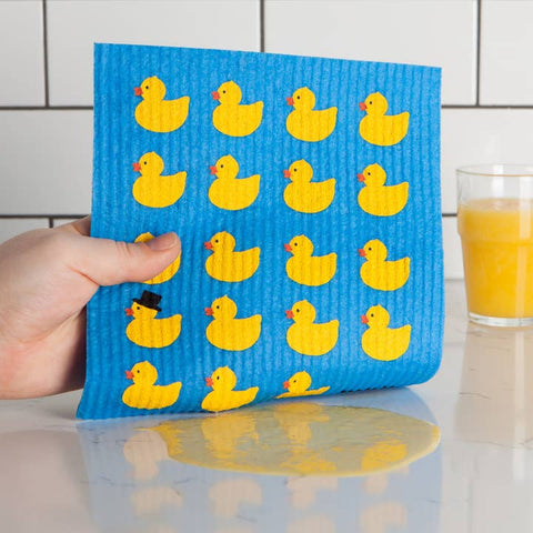 Eco-friendly Swedish dishcloth Canada rubber duck print