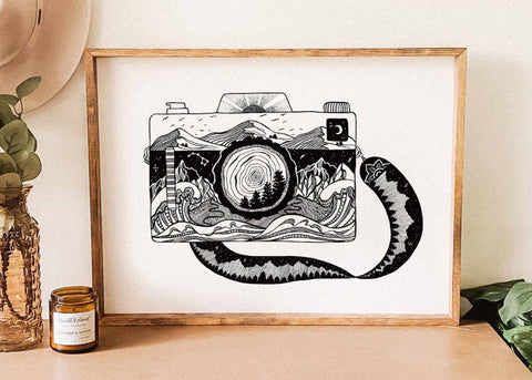 Camera Art Print (Unframed)