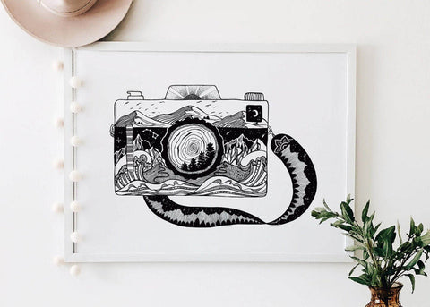 Camera Art Print (Unframed)