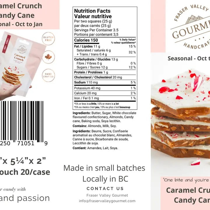 Caramel Crunch - Candy Cane nutrition