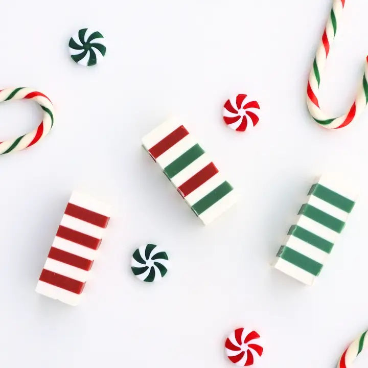 Mini Candy Cane Bar Soap